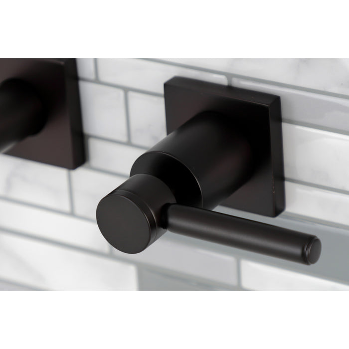 Kingston Brass KS6025DL Concord Two-Handle Wall Mount Roman Tub Faucet, Oil Rubbed Bronze