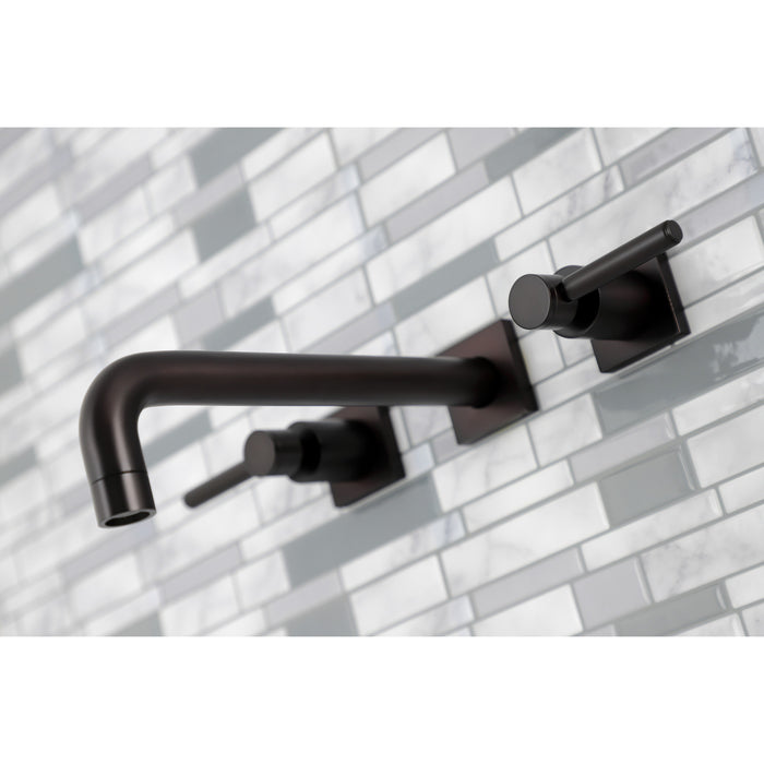 Kingston Brass KS6025DL Concord Two-Handle Wall Mount Roman Tub Faucet, Oil Rubbed Bronze