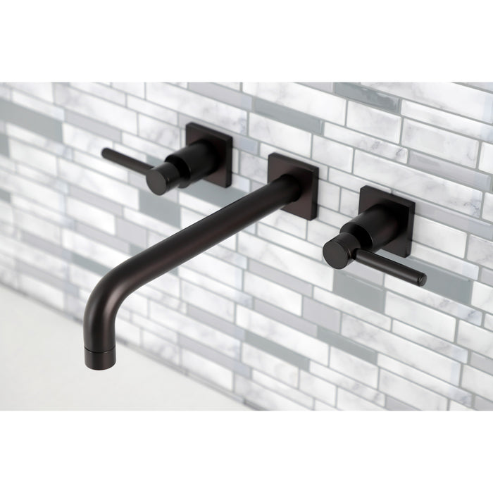 Kingston Brass KS6025DL Concord Two-Handle Wall Mount Roman Tub Faucet, Oil Rubbed Bronze