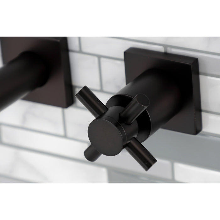 Kingston Brass KS6025DX Concord Two-Handle Wall Mount Roman Tub Faucet, Oil Rubbed Bronze