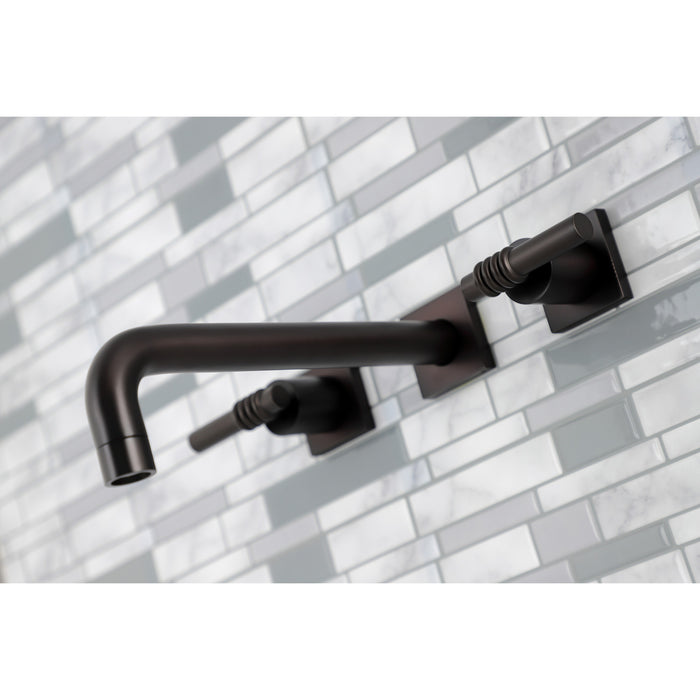 Kingston Brass KS6025ML Milano Two-Handle Wall Mount Roman Tub Faucet, Oil Rubbed Bronze