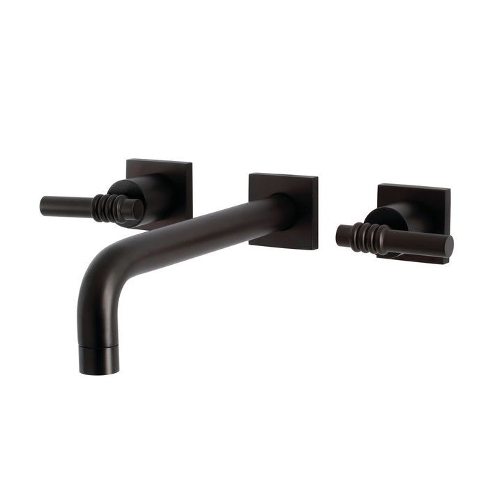 Kingston Brass KS6025ML Milano Two-Handle Wall Mount Roman Tub Faucet, Oil Rubbed Bronze