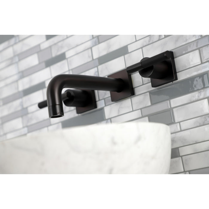 Kingston Brass KS6125CKL Ksiser Two-Handle Wall Mount Bathroom Faucet, Oil Rubbed Bronze