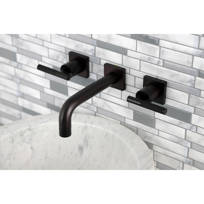 Kingston Brass KS6125CKL Ksiser Two-Handle Wall Mount Bathroom Faucet, Oil Rubbed Bronze