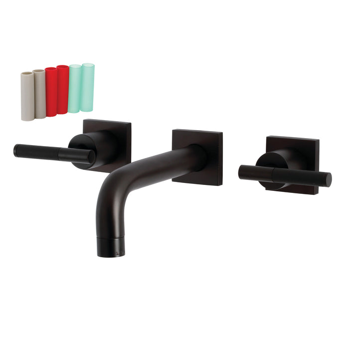 Kingston Brass KS6125CKL Ksiser Two-Handle Wall Mount Bathroom Faucet, Oil Rubbed Bronze