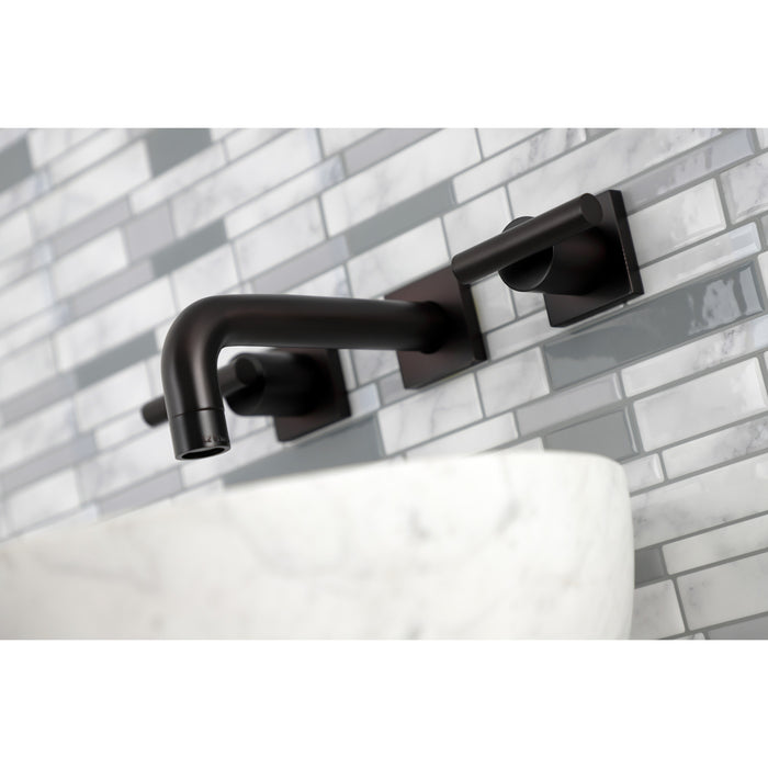 Kingston Brass KS6125CML Manhattan Two-Handle Wall Mount Bathroom Faucet, Oil Rubbed Bronze