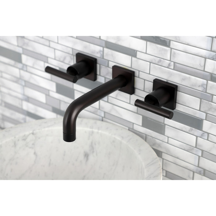 Kingston Brass KS6125CML Manhattan Two-Handle Wall Mount Bathroom Faucet, Oil Rubbed Bronze