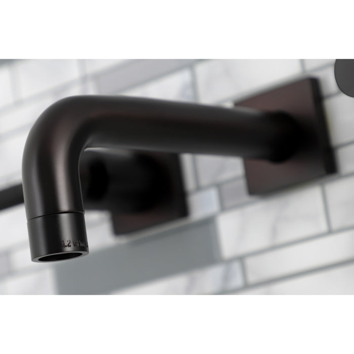 Kingston Brass KS6125DKL Ksiser Two-Handle Wall Mount Bathroom Faucet, Oil Rubbed Bronze