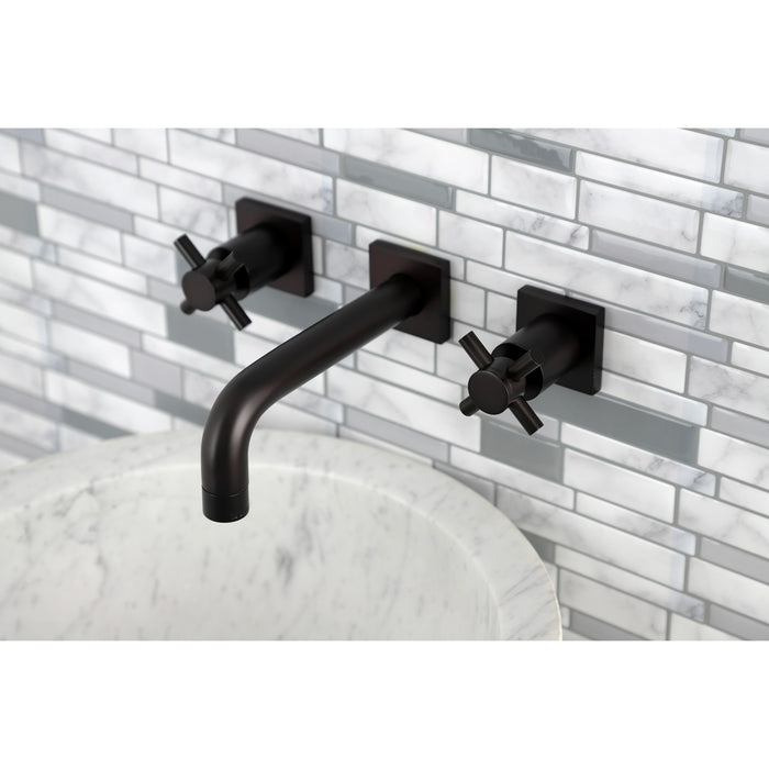 Kingston Brass KS6125DX Concord Two-Handle Wall Mount Bathroom Faucet, Oil Rubbed Bronze