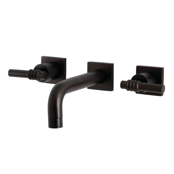 Kingston Brass KS6125ML Milano Two-Handle Wall Mount Bathroom Faucet, Oil Rubbed Bronze