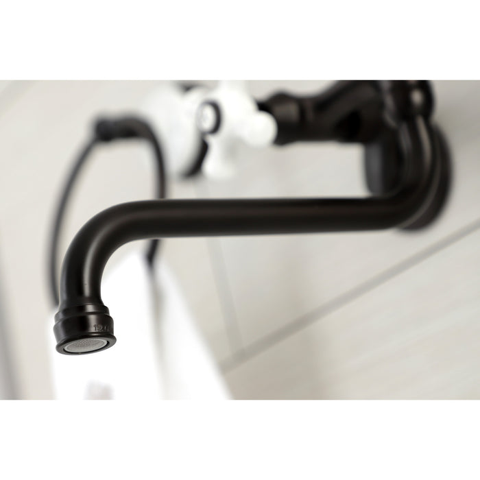 Kingston Brass KS615ORB Wall Mount Bathroom Faucet, Oil Rubbed Bronze