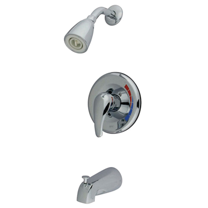 Kingston Brass KS651 Tub and Shower Faucet, Polished Chrome