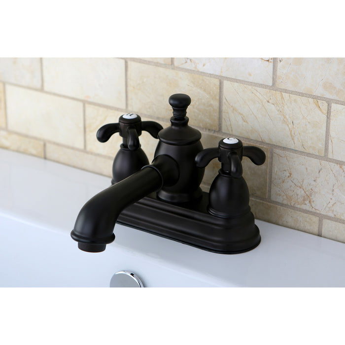 Kingston Brass KS7005TX 4 in. Centerset Bathroom Faucet, Oil Rubbed Bronze