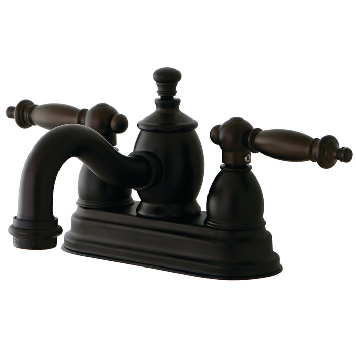 Kingston Brass KS7105TL Templeton 4 in. Centerset Bathroom Faucet, Oil Rubbed Bronze