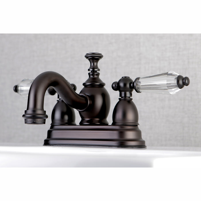 Kingston Brass KS7105WLL 4 in. Centerset Bathroom Faucet, Oil Rubbed Bronze