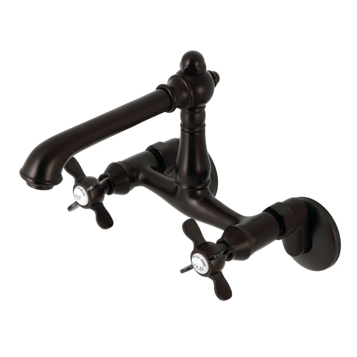 Kingston Brass KS7225BEX Essex Wall Mount Kitchen Faucet, Oil Rubbed Bronze