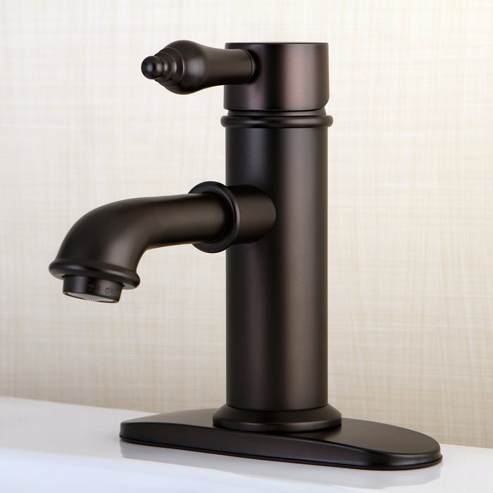 Kingston Brass KS7415AL Paris Single-Handle Bathroom Faucet, Oil Rubbed Bronze