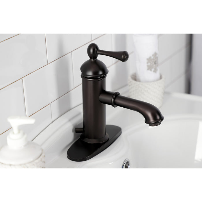 Kingston Brass KS7415BL Paris Single Lever Handle Bathroom Faucet, Oil Rubbed Bronze