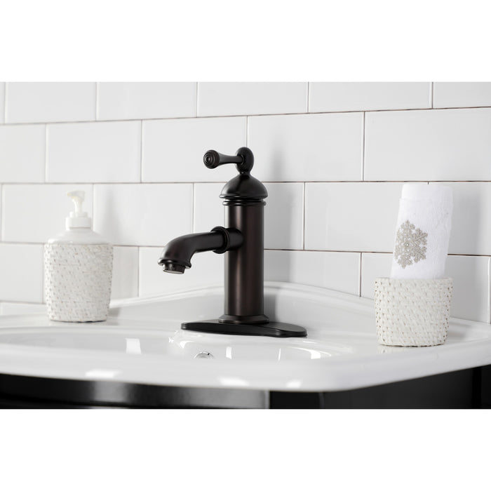 Kingston Brass KS7415BL Paris Single Lever Handle Bathroom Faucet, Oil Rubbed Bronze