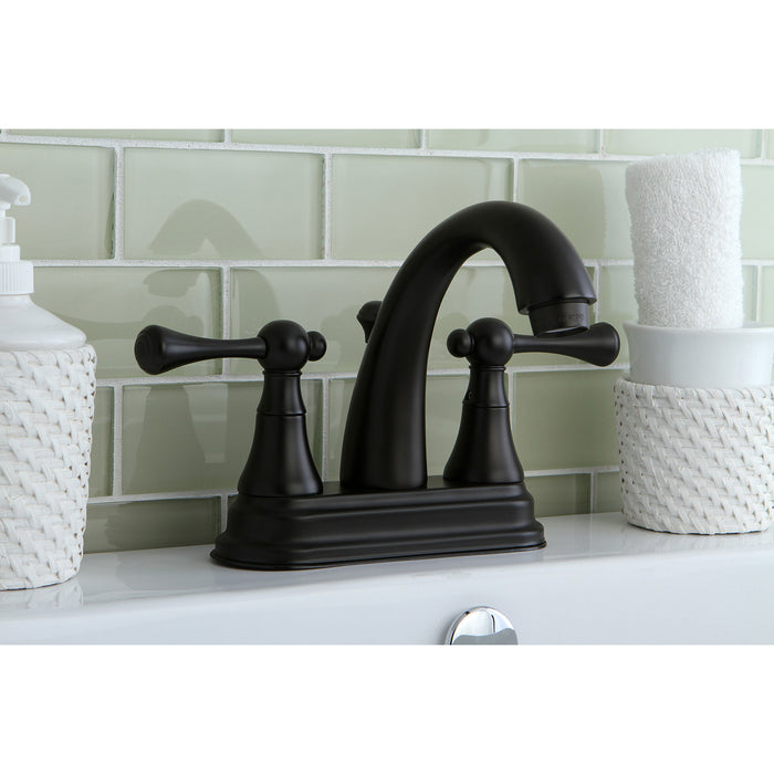 Kingston Brass KS7615BL 4 in. Centerset Bathroom Faucet, Oil Rubbed Bronze