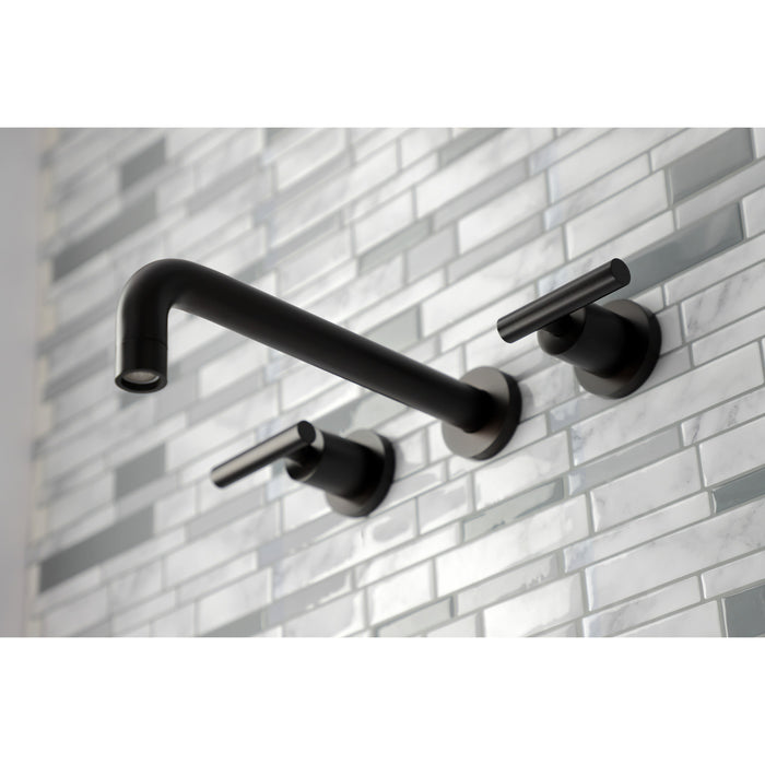 Kingston Brass KS8025CML Manhattan Two-Handle Wall Mount Roman Tub Faucet, Oil Rubbed Bronze