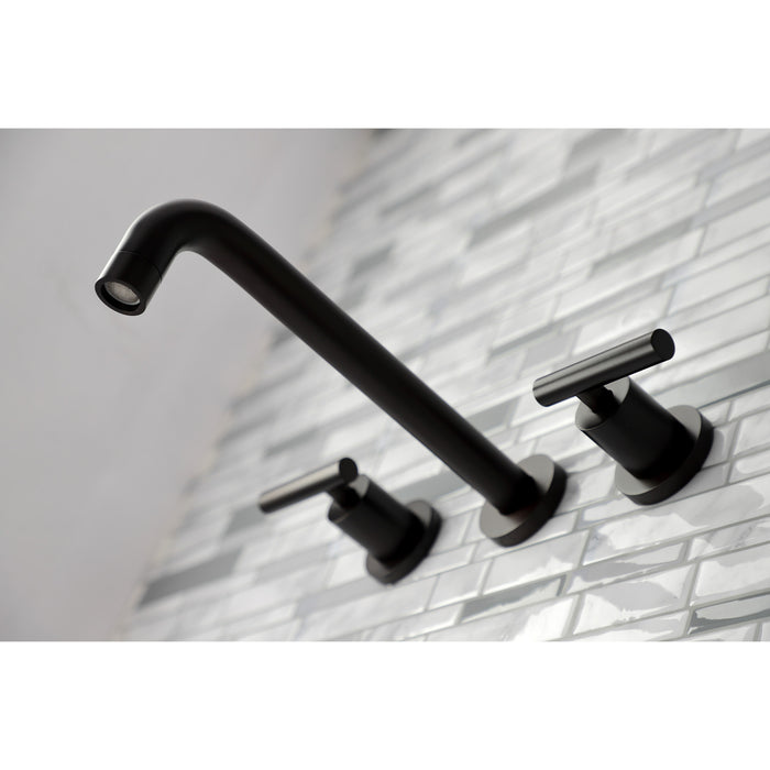 Kingston Brass KS8025CML Manhattan Two-Handle Wall Mount Roman Tub Faucet, Oil Rubbed Bronze