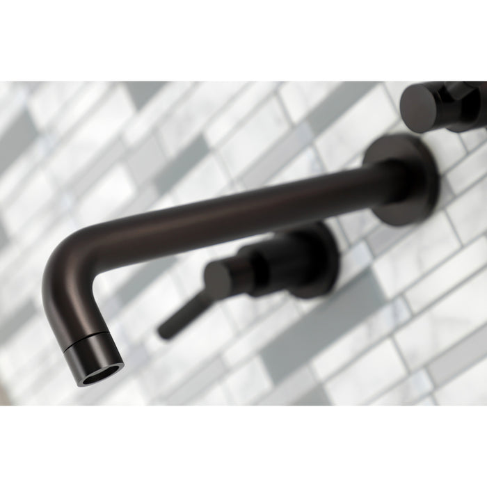 Kingston Brass KS8025DKL Kaiser Two-Handle Wall Mount Roman Tub Faucet, Oil Rubbed Bronze