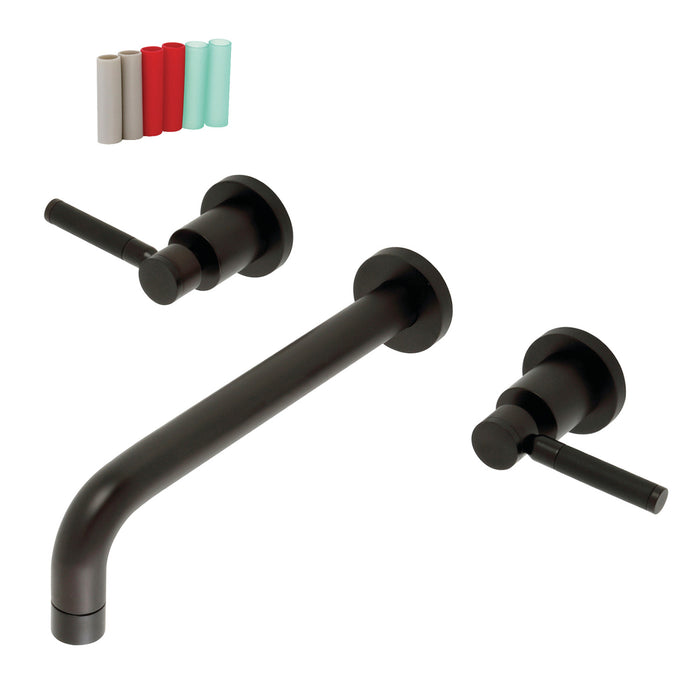 Kingston Brass KS8025DKL Kaiser Two-Handle Wall Mount Roman Tub Faucet, Oil Rubbed Bronze