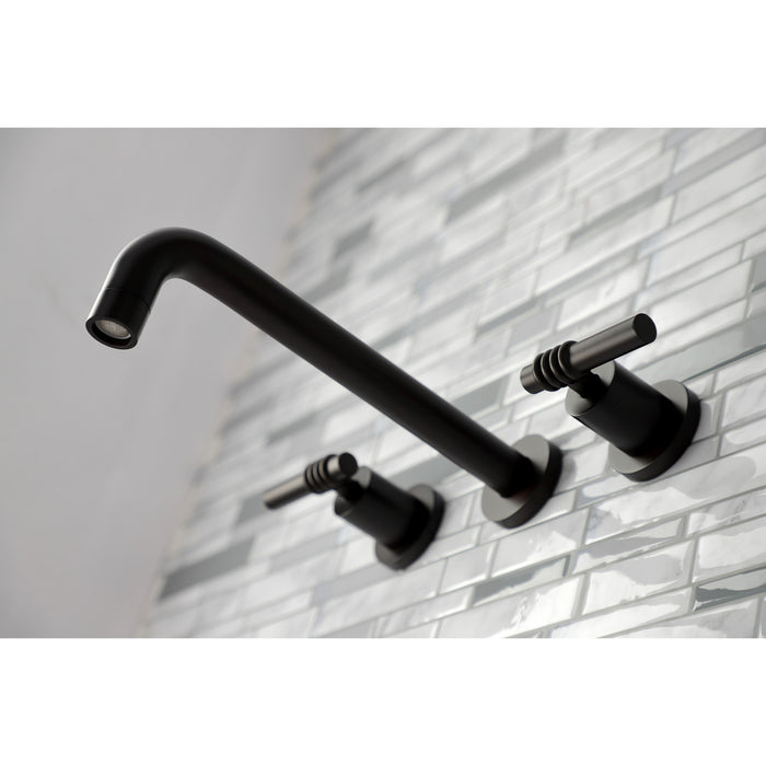 Kingston Brass KS8025ML Milano Two-Handle Wall Mount Roman Tub Faucet, Oil Rubbed Bronze