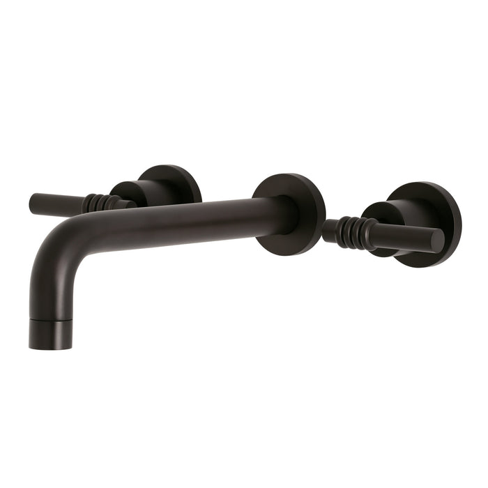 Kingston Brass KS8025ML Milano Two-Handle Wall Mount Roman Tub Faucet, Oil Rubbed Bronze