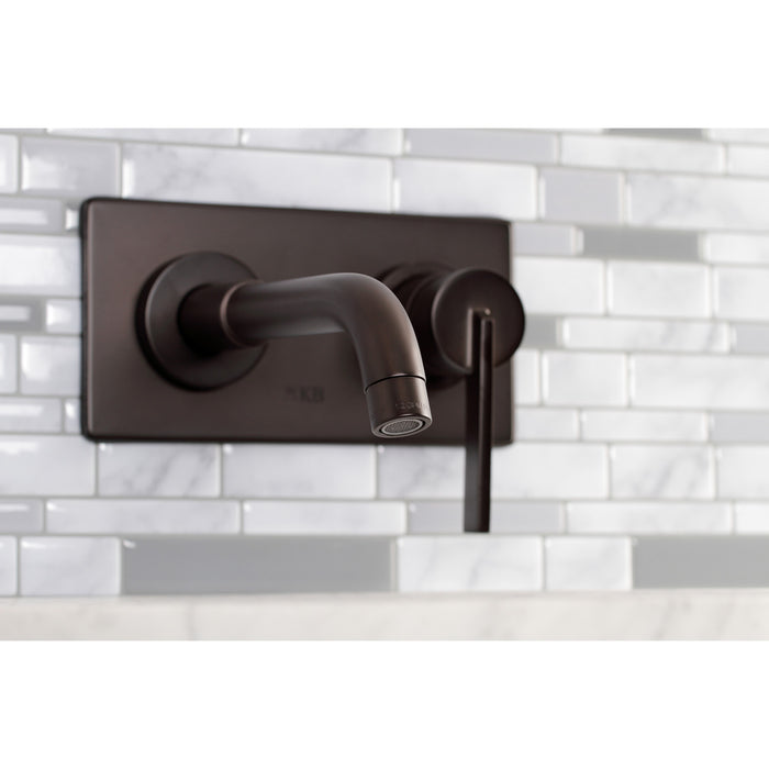 Kingston Brass KS8115CTL Single-Handle Wall Mount Bathroom Faucet, Oil Rubbed Bronze