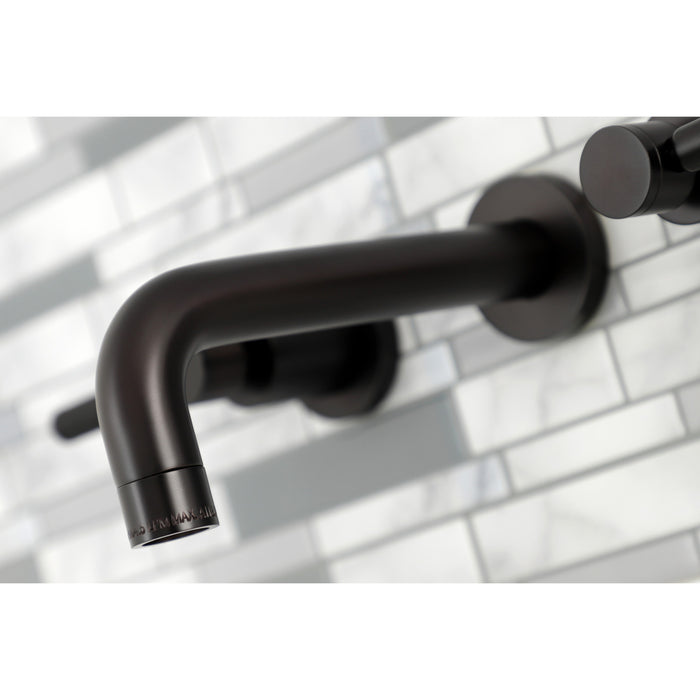 Kingston Brass KS8125DKL Kaiser 2-Handle Wall Mount Bathroom Faucet, Oil Rubbed Bronze