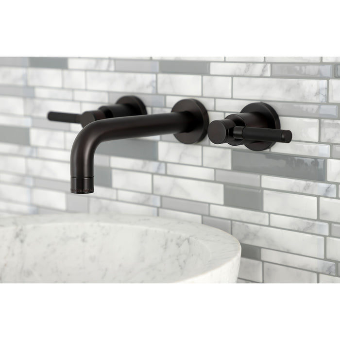 Kingston Brass KS8125DKL Kaiser 2-Handle Wall Mount Bathroom Faucet, Oil Rubbed Bronze