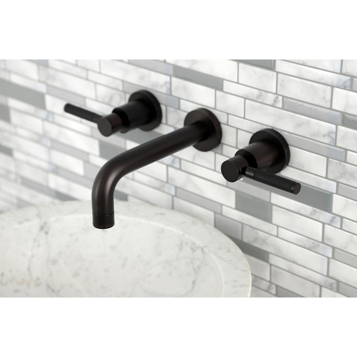 Kingston Brass KS8125DKL Kaiser 2-Handle Wall Mount Bathroom Faucet, Oil Rubbed Bronze