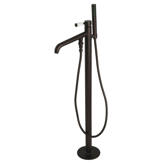 Kingston Brass KS8135DPL Paris Freestanding Tub Faucet with Hand Shower, Oil Rubbed Bronze