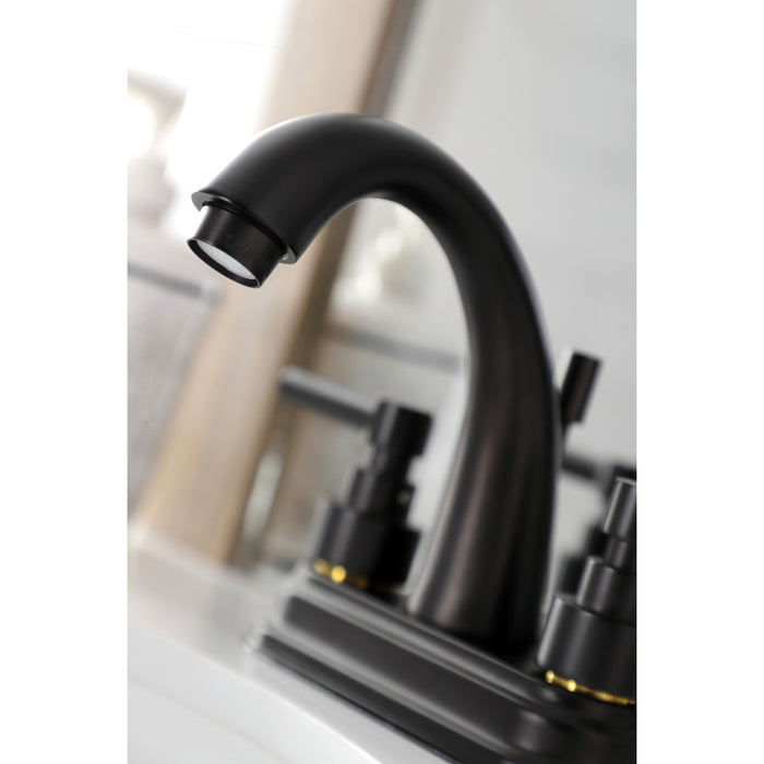 Kingston Brass KS8615EL 4 in. Centerset Bathroom Faucet, Oil Rubbed Bronze