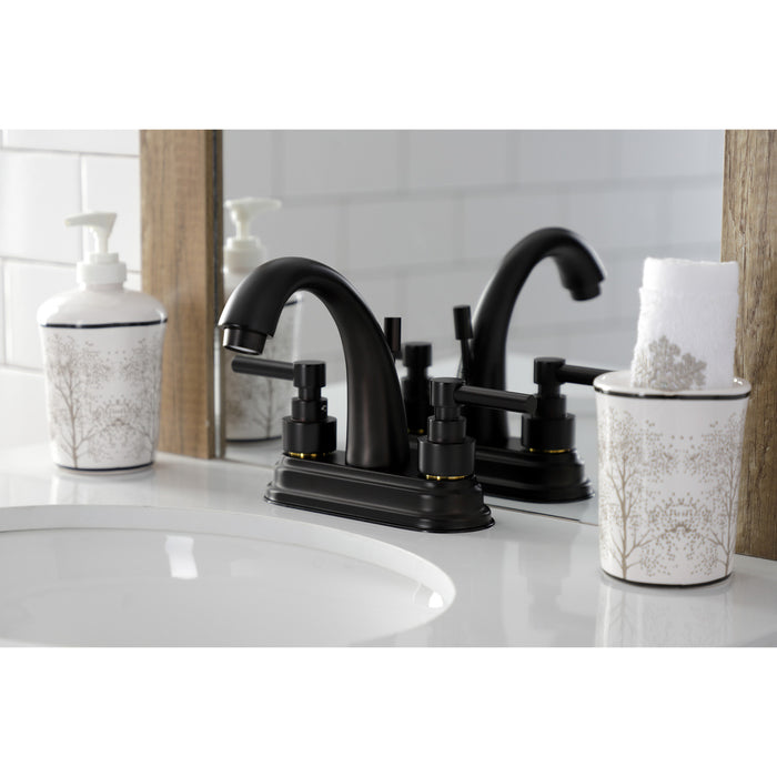 Kingston Brass KS8615EL 4 in. Centerset Bathroom Faucet, Oil Rubbed Bronze