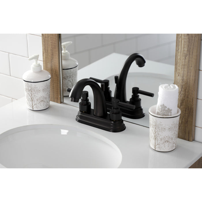 Kingston Brass KS8615EL 4 in. Centerset Bathroom Faucet, Oil Rubbed Bronze