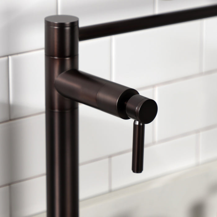 Kingston Brass KS8705DL Concord Deck Mount Pot Filler, Oil Rubbed Bronze