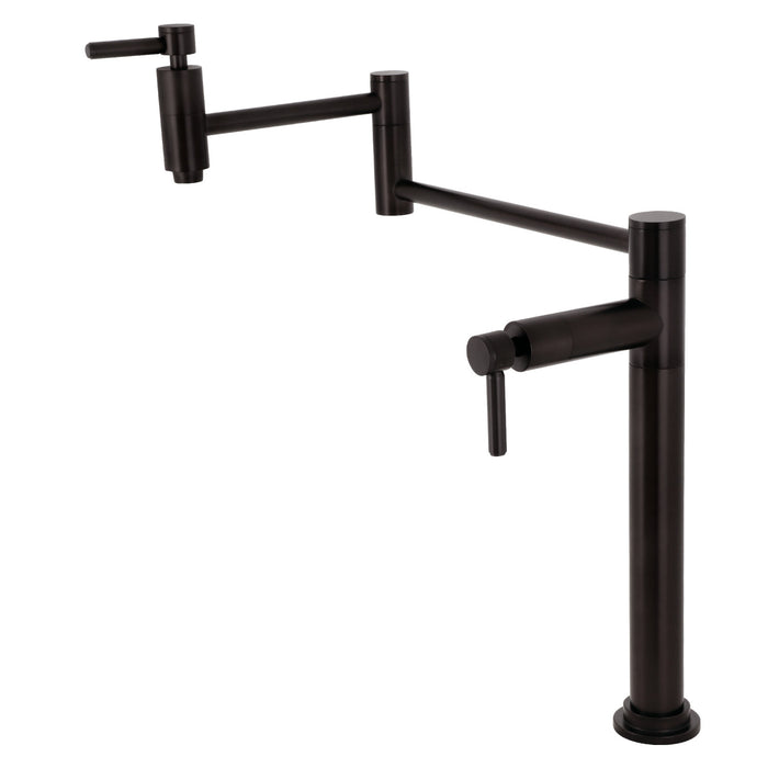 Kingston Brass KS8705DL Concord Deck Mount Pot Filler, Oil Rubbed Bronze