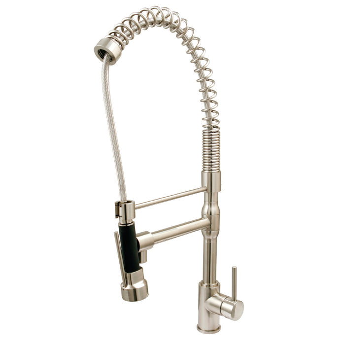 Kingston Brass KS8978DL Concord Single-Handle Pre-Rinse Kitchen Faucet, Brushed Nickel