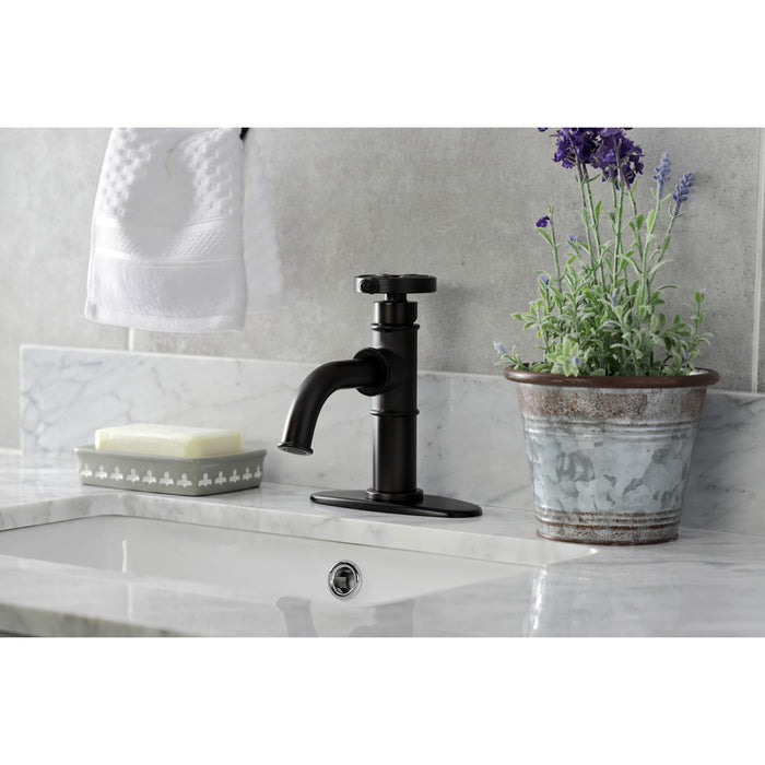 Kingston Brass KSD2825RX Belknap Single-Handle Bathroom Faucet with Push Pop-Up, Oil Rubbed Bronze