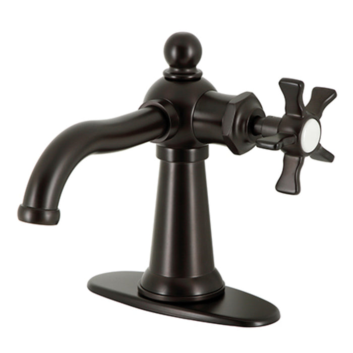 Kingston Brass KSD3545NX Hamilton Single-Handle Bathroom Faucet with Push Pop-Up, Oil Rubbed Bronze