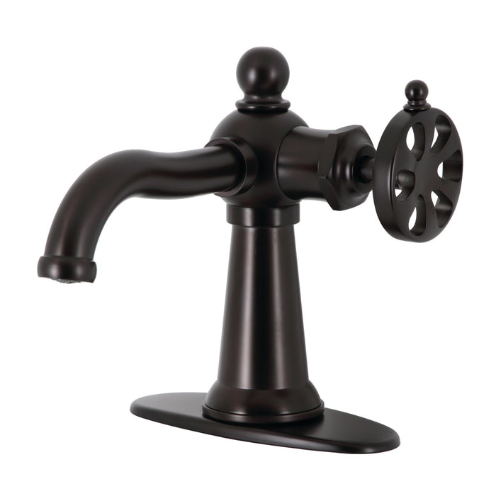 Kingston Brass KSD3545RX Belknap Single-Handle Bathroom Faucet with Push Pop-Up, Oil Rubbed Bronze