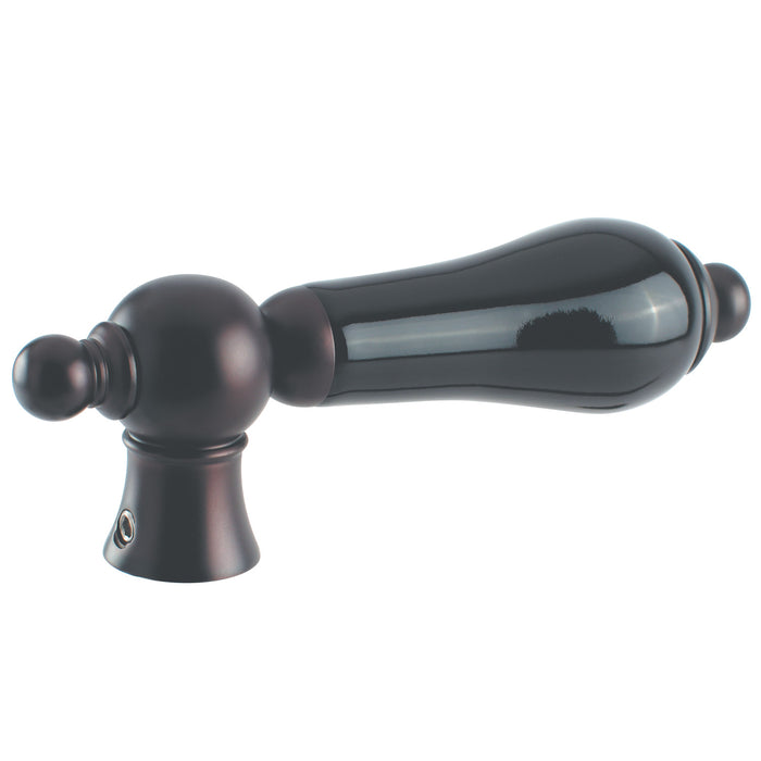 Kingston Brass KSH1165PKL Black Porcelain Lever Handle, Oil Rubbed Bronze