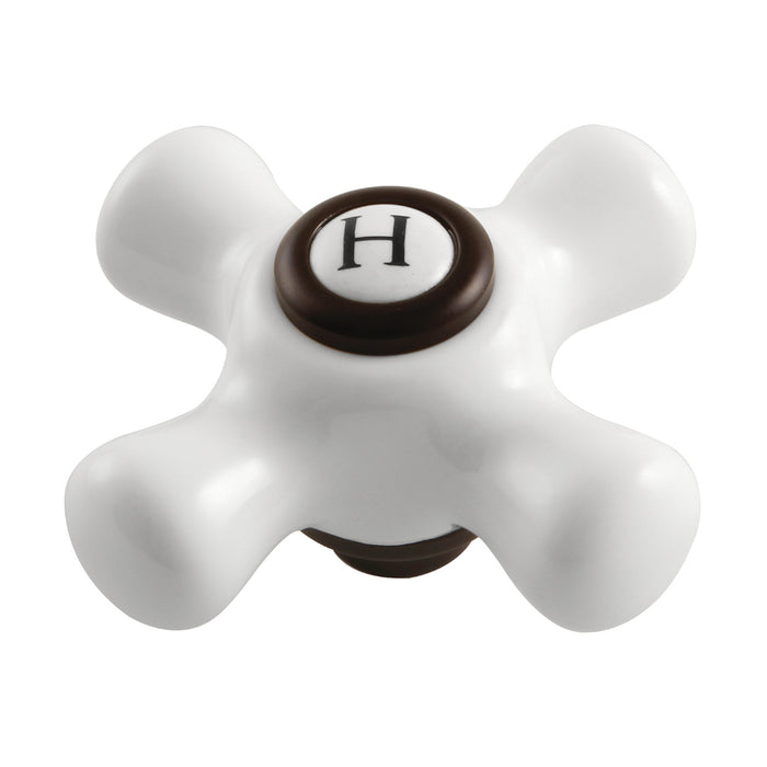 Kingston Brass KSH266PXORBH Kingston Hot Porcelain Cross Handle, Oil Rubbed Bronze