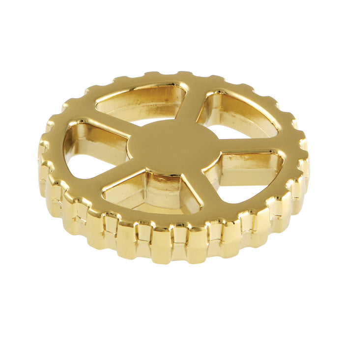 Kingston Brass KSH2942CG Fuller Machine Gear Style Handle, Polished Brass