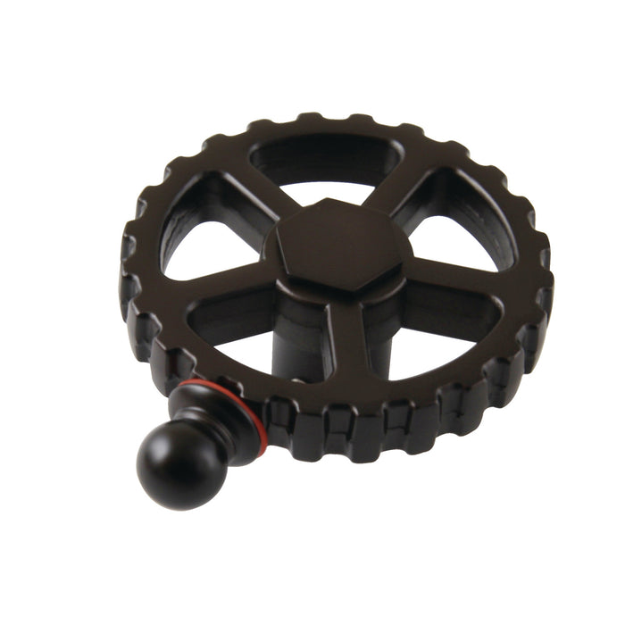 Kingston Brass KSH2945CGH Fuller Industrial Style Machine Gear Wheel Handle, Hot, Oil Rubbed Bronze