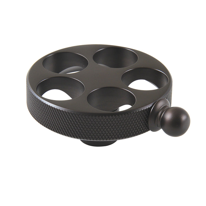 Kingston KSH2965RKZ Wendell Knurled Wheel Handle, Oil Rubbed Bronze