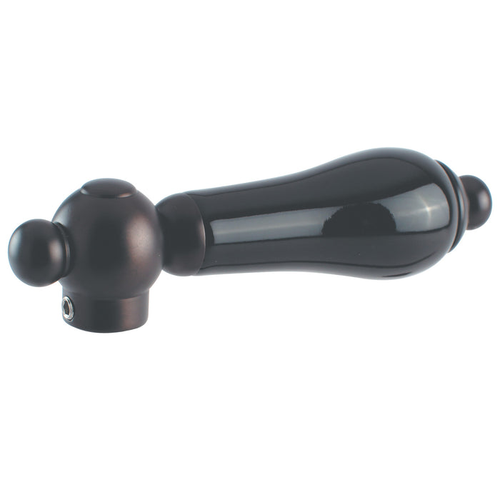 Kingston Brass KSH3965PKL Black Porcelain Lever Handle, Oil Rubbed Bronze